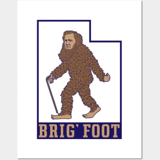 Brig' Foot in Utah (Blue Outline) Posters and Art